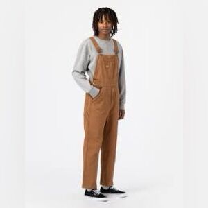 Caramel Brown Corduroy Overalls